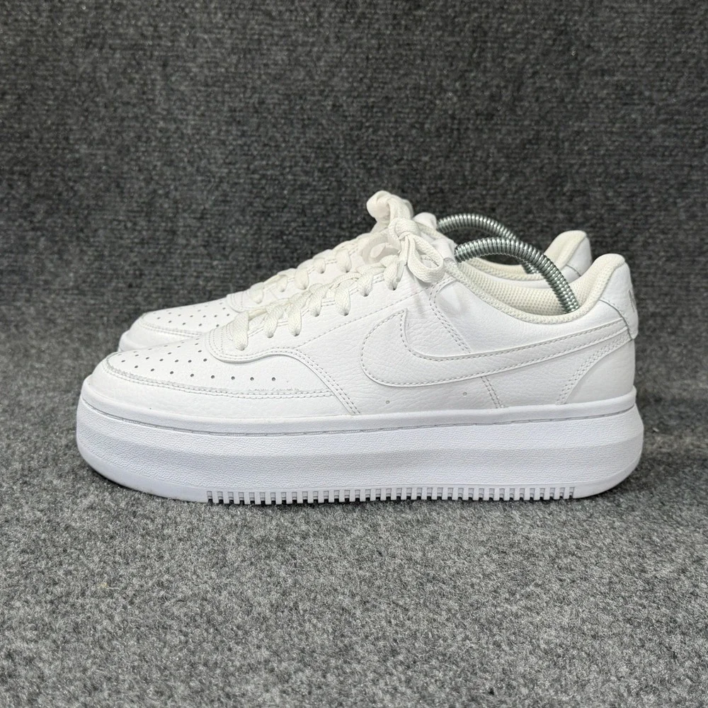 Nike Nike Court Vision Alta Shoes Womens 11 Triple White Athletic Retro Platform